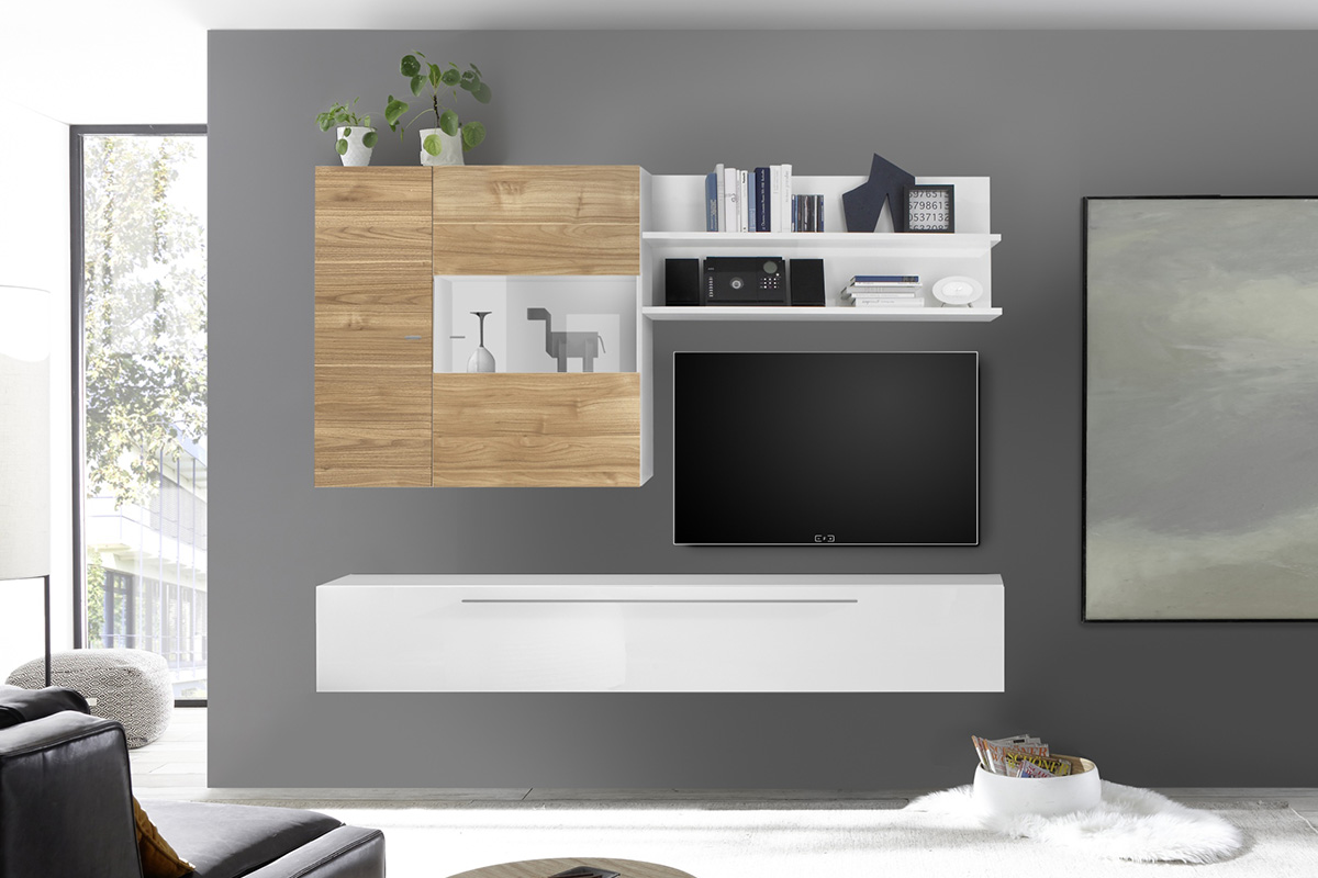 Infinity Panel wiszący z 2 półkami